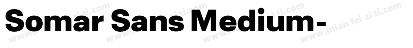 Somar Sans Medium字体转换